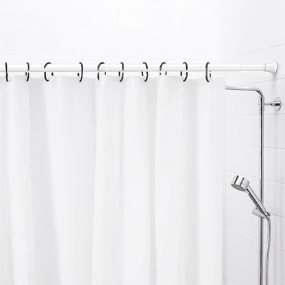 AIZESI Spring Tension Rods Adjustable Tension Curtain Rod Small Tension Rod No Drilling Expandable Spring Loaded Curtain Tension Rod (White,45" to 77"-1Pcs)