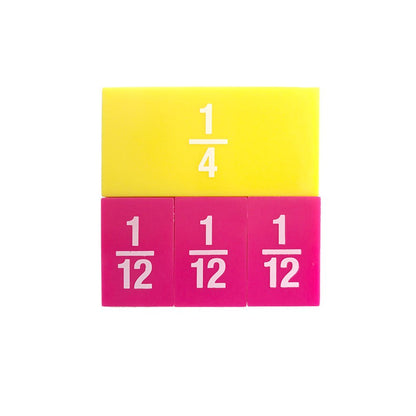 EAI Education Fraction Tiles with Tray: Numbered - Set of 51 (Pack of 2)