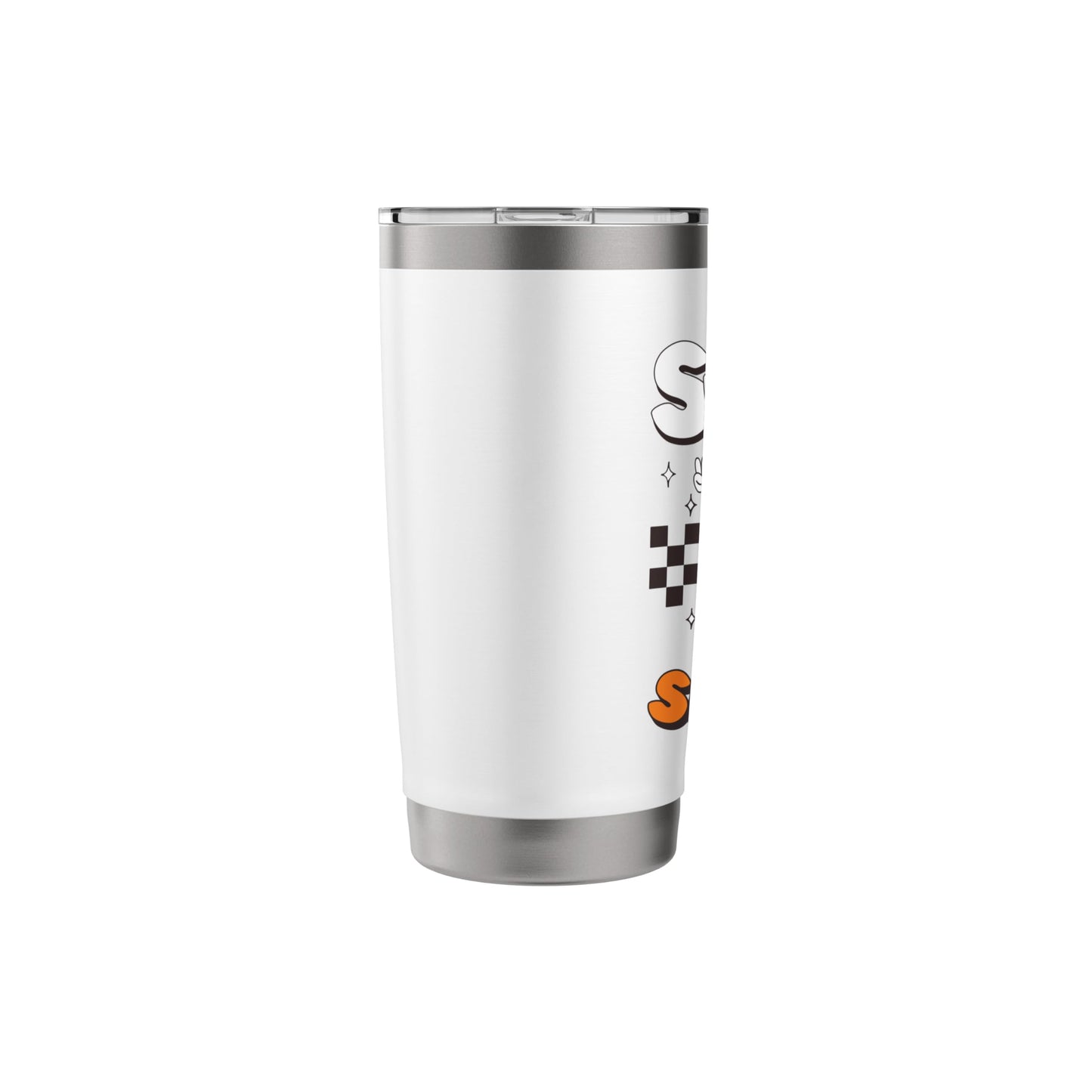 Spooky Sister Halloween Ghost Costume Retro Groovy Stainless Steel Insulated Tumbler