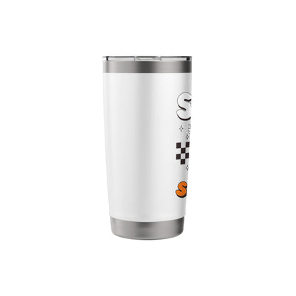 Spooky Sister Halloween Ghost Costume Retro Groovy Stainless Steel Insulated Tumbler