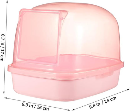 COLLBATH Chinchilla Sand Bath Large Chinchilla Dust Bath for Hamsters Plastic Sand Bathroom