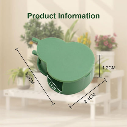 100/150/300 PCS Plant Climbing Wall Fixture Clips, Plant Support Clips Secured Plastic Plant Clips, Reusable Garden Vine Fixing Clips for Climbing Plants Indoor Outdoor Decor (150, Green Gourd)