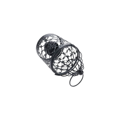 Pastlla 2Pcs Metal Tealight Holder, Hanging Birdcage Tealight Lantern Hollow Candle Holders for Wedding Gifts Home Dinner Party Christmas Decoration Black