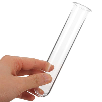 Operitacx 4pcs Glass Test Tube Hydroponic Vases Set 2.5x3x18cm Decorative Plant Propagation Holders for Desk and Wall Terrarium Home Garden Décor