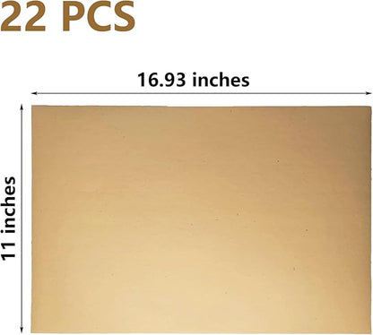 Hamiledyi 22 PCS Bird Gravel Paper Special Sea Sand Liner for Page Parrot Cage Gravel Paper Mat 17x11 Inches Disposable Cushion Pads for Bird Parakeet Budgie