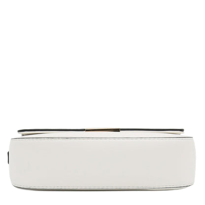 Mini Classic Rectangular Flap Purse Underarm Shoulder Bag (White)