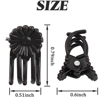 GXXMEI 400PCS Plant Clips, Orchid Clips Plant Orchid Support Clips Flower and Vine Clips for Supporting Stems Vines Grow Upright Dark Brown