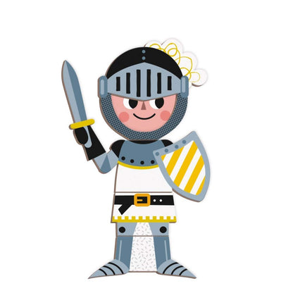 Janod - MagnetiBook 45 pc Magnetic Boys Costumes Dress Up Game - Travel Entertainment - Encourages Imaginative Play - Boosts Creativity and Confidence - Enhances Fine Motor Skills