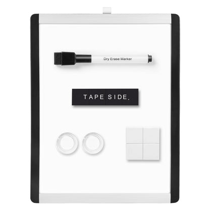 Amazon Basics Small Dry Erase Whiteboard, Magnetic, with Marker and Magnets, Lightweight, 8.5" x 11", Plastic/Aluminum Frame