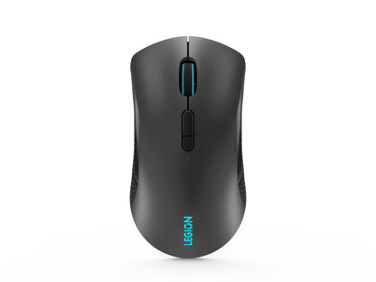 Lenovo Legion M410 Wireless RGB Gaming Mouse – 6 Button Palm Grip Mouse with 16,000 DPI, 53 Hour Rechargeable Battery, 2-Zone RGB Lighting, NVIDIA Reflex Compatible