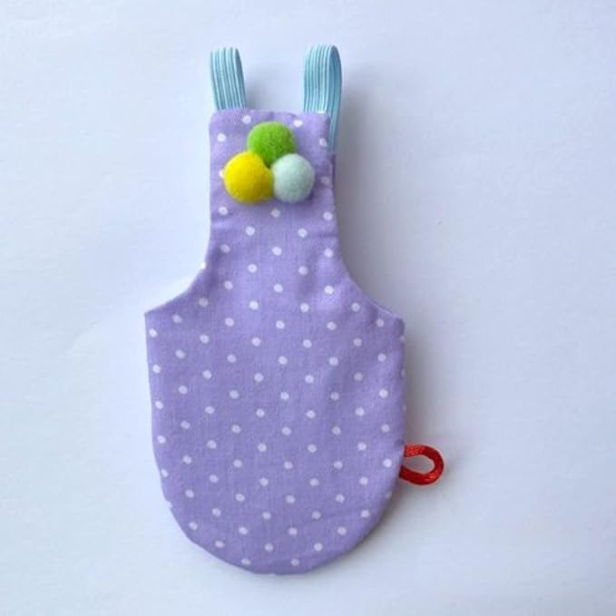 Bird Flight Suits Diapers, Parrot Flight Suits Diapers for Monk Parakeets, Cockatiels Flight Suits, Parrot Clothes, Bird Training Nappy Suit Liners Clothes (Purple-B,Cockatiel)