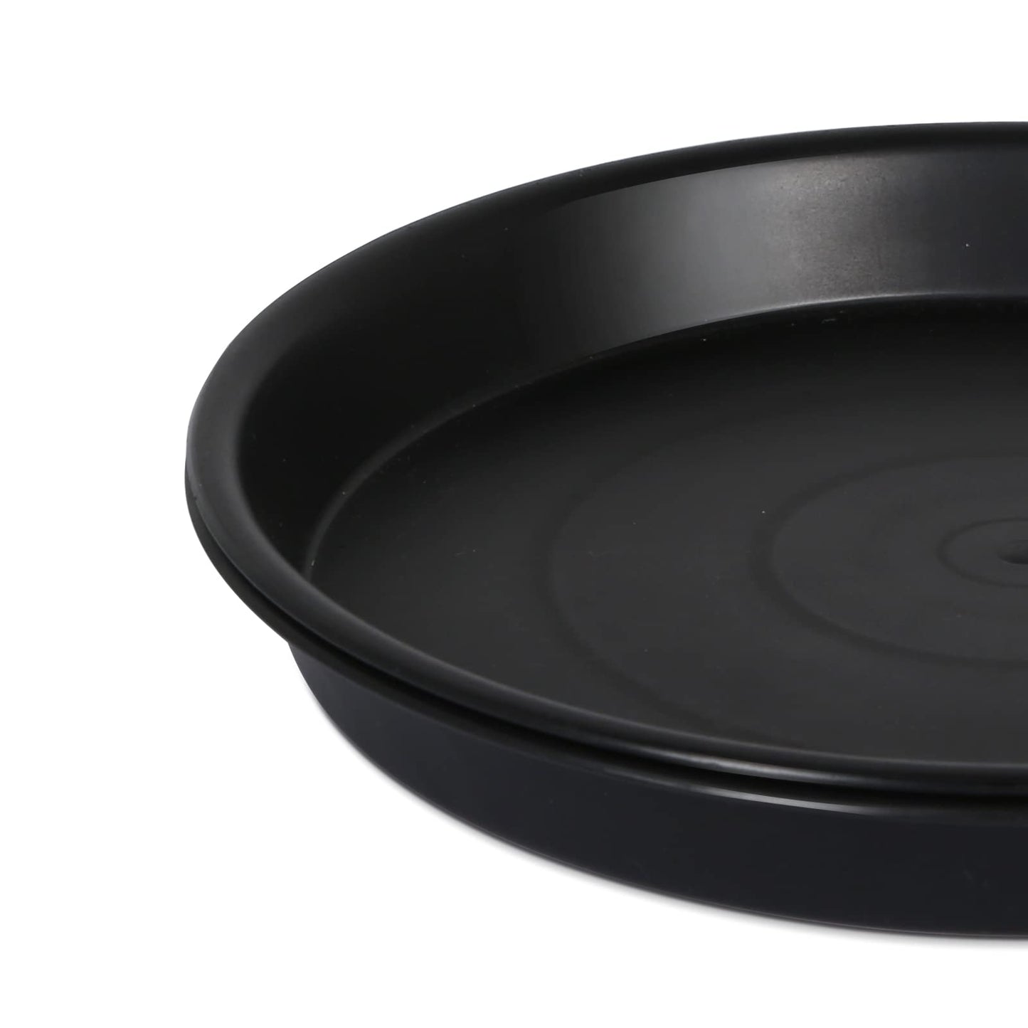 NABAOXUN 8 Pack 10Inch 12Inch 14Inch 15 Inch Plant Saucer Plastic Plant Saucer Drip Trays Plant Saucers for Indoors Outdoor Plant (10+12+14+15 inch) Black