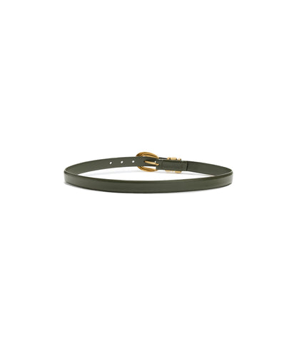 Madewell Women's Triple Metal Keeper Belt, Dried Olive, Small