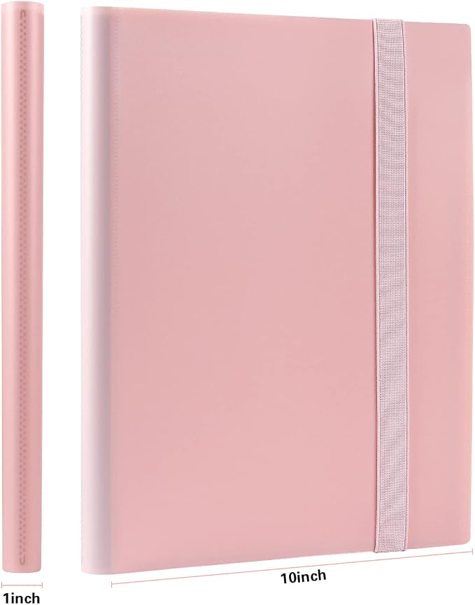 GEAoffice Card Binder, 9 Pockets Trading Card Album Folder, 360 Side Loading Pocket Binder for Sports&Game Cards, MTG, and Other TCG