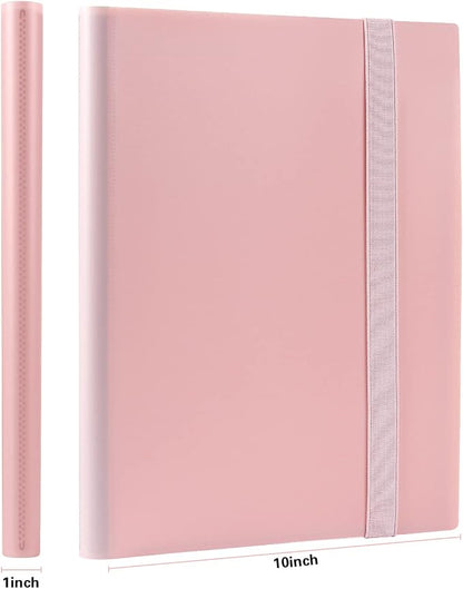 GEAoffice Card Binder, 9 Pockets Trading Card Album Folder, 360 Side Loading Pocket Binder for Sports&Game Cards, MTG, and Other TCG