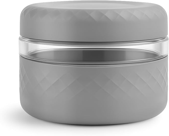 16 oz Glass Lunch Bowl Container with Lid | Leak & Spill Proof, BPA-Free, Microwave & Dishwasher Safe, Airtight Meal Prep & Food Storage Jar for Lunch, Salad, Soup, Overnight Oats, Stew, Yogurt