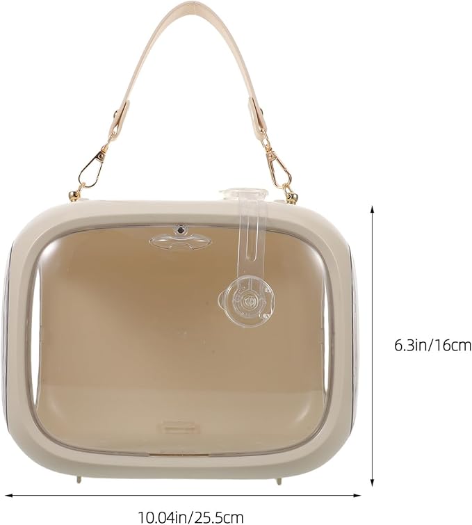 WOONEKY Portable Bird Carrier Travel Cage for Parrots and Small Birds, Breathable Lightweight Parakeet Travel Bag with Handle for Outdoor Trips and Vet Visits