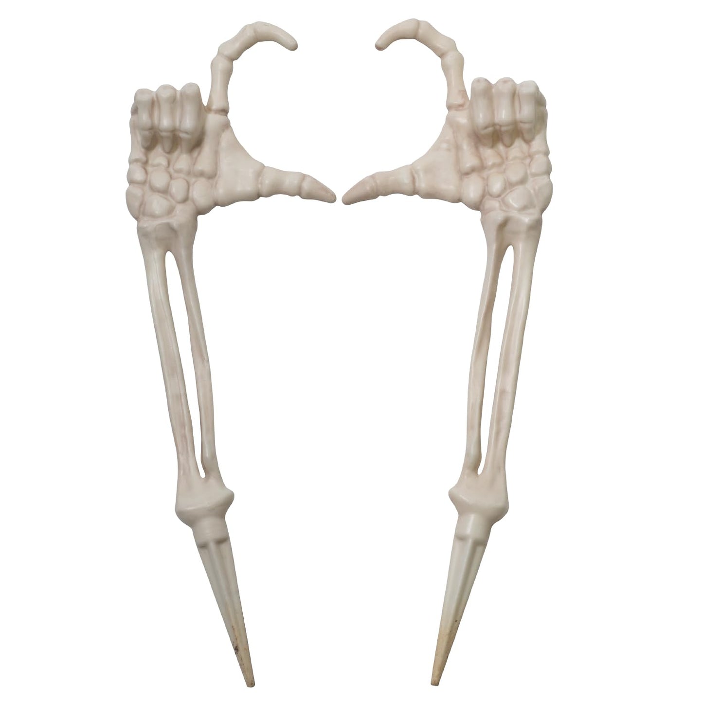 Seasons Halloween Skeleton Stakes Decorations, Love Pose 2 Piece Hands Arms with Lawn Stakes for Outdoor Yard Garden Graveyard Haunted House Decor