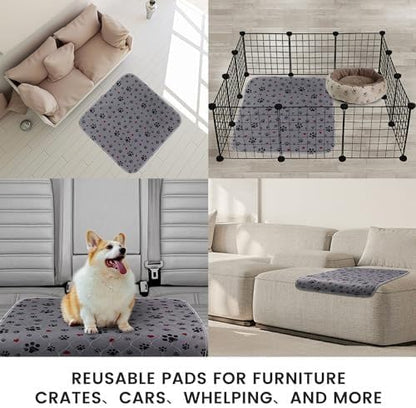 Washable Pee Pads for Dogs,2 Pack Extra Large 42"x42" Super Absorbent Reusable Puppy Pads,Non-Slip 100% Waterproof Dog Pee Pads,Pet Training Pads for Couch, Crate,Potty Training,Floor