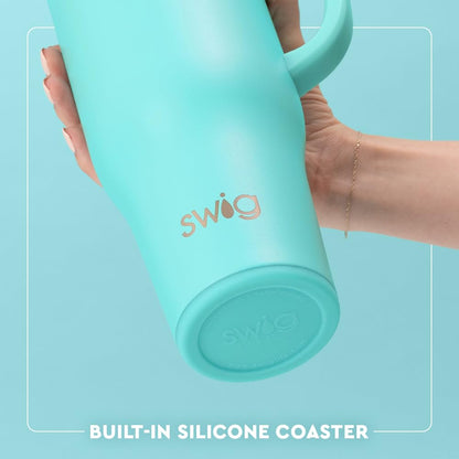 Swig Life 40oz Mega Mug, 40 oz Tumbler with Handle and Straw, Cup Holder Friendly, Dishwasher Safe, Extra Large Insulated Tumbler, Stainless Steel (Witches Brew)