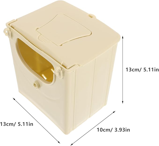 POPETPOP 12Pcs Bird Breeding Box - Cockatiel, Parrot, Finch Nesting House, Plastic Birds Nest, Smooth Touch, Easy to Clean