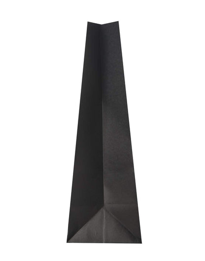Partay Shenanigans Party Favor Bags - 50 Pack Kraft Paper Goodie Gift Lunch Treat Bags and Party Supplies for Theme Kids Birthday, Halloween, NYE - 5"x3"x9" (Black)