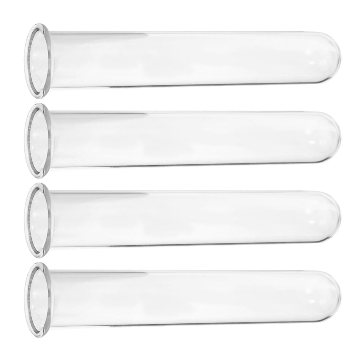 Cabilock 4pcs Glass Propagation Test Tube Vase Set 2.5x3x18cm Hydroponic Plant Holder for Small Terrarium and Flower Display Home Decor
