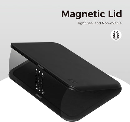 Large Stamp Pad - 3.50"x 6.25", Magnetic Lid, Premium Quality Felt Stamp Pad (Black)