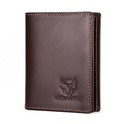 LEBULLBRO Leather Wallet for Mens Bifold Wallet RFID Blocking Large Capacity Purse Credit Card Holder for Men with 15 Card Slots (Coffee)