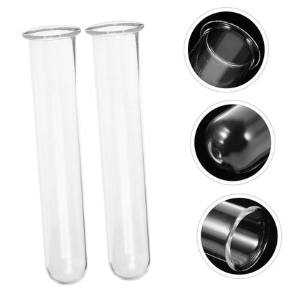 Zerodeko 5pcs Glass Propagation Tubes for Live Plants Hydroponic Test Tube Planter Transparent Glass Vases for Home Office Terrarium Cuttings Root Observation