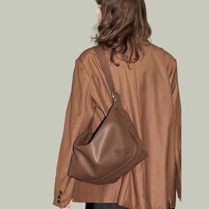 BOAWHNTR Sleek Leather Tote Bag for Women - Stylish & Durable, Large Capacity with Adjustable Straps, Perfect for Daily Use & Special Occasions - Elegant Design (Brown)