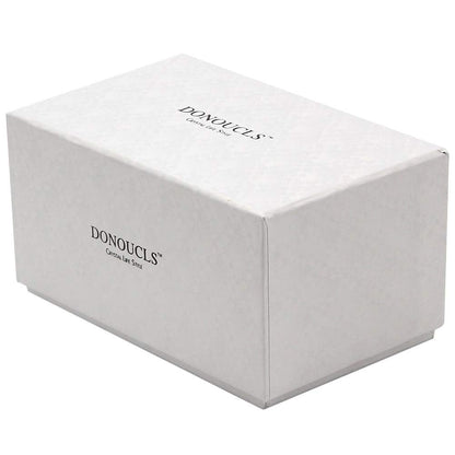 Donoucls Crystal Tealight Candle Holder Pack of 2 Party Dinner Hand-Cut 2.4'' X 1.7'' Clear