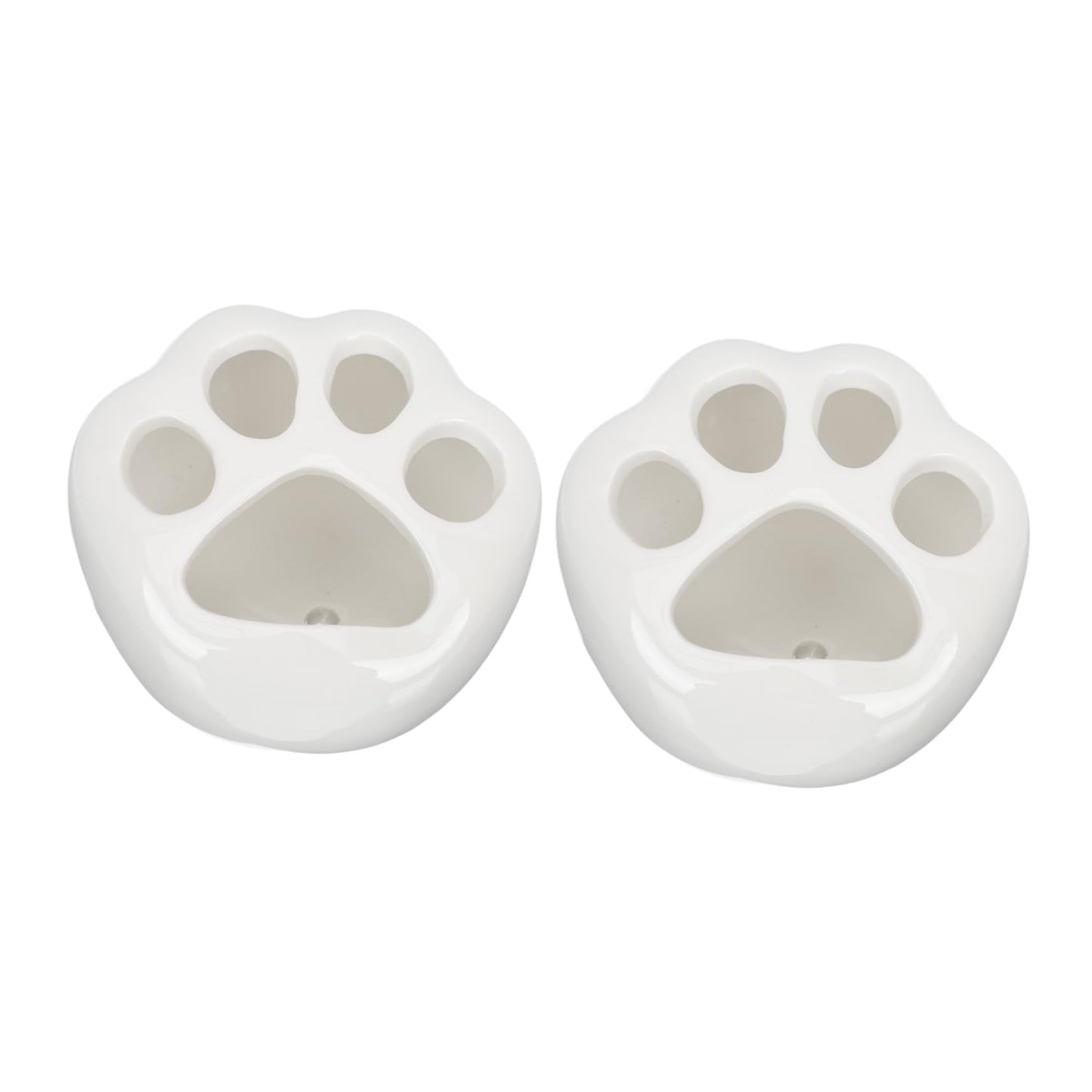 LIOOBO 2pcs Cat Claw Flower Pot Decorative Container with Drainage Cute Cacti Pot for Home Decoration for Room Office Balcony and Desk