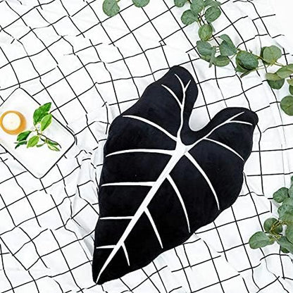Green Philosophy Co. Monstera Leaf Pillow - Mossy Earth - Large Soft Plant-Shaped Plush Cushion for Couch, Bed, or Reading Nook - Cute & Unique Nature-Inspired Decor Super Soft & Cuddly Throw Pillow