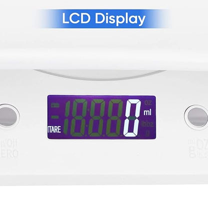 Digital Pet Scale, LCD Animal Scale, 0-22Pound High Accuracy Electronic Weighing Scale, Multifunctional Electronic Weighing Scale for Small Animals Hamster Birds Kittens (No Battery Included)
