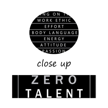 Inspirational Framed Canvas Wall Art Motivational Positive Entrepreneur Quotes Ten Things That Require Zero Talent Modern Home Office Decoration Artwork Paintings Stretch Ready to Hang[12" W X 18" H]
