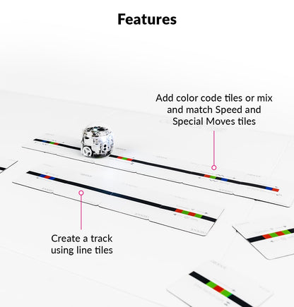 Ozobot Color Code Magnets Speed Kit, Interactive Coding Learning Tool for Kids Ages 3+, Enhances Logic & Problem Solving Skills, 18 Tiles, Evo & Color Codes Magnets Base Kit Required Not Included