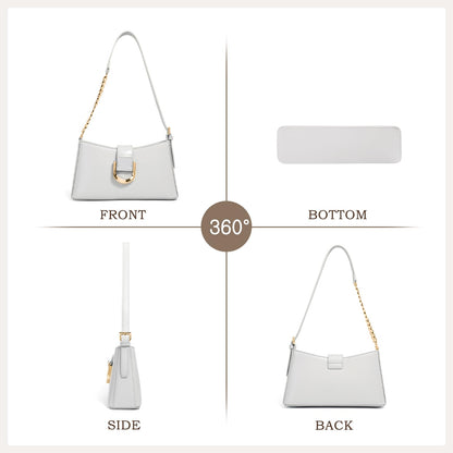 MFFOR Leather Purses for Women, Shoulder Handbags, Small Crossbody Bag