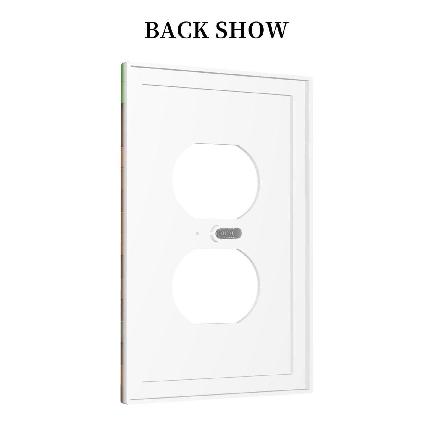 Pixel Style Gamer Themed Grass Block Outlet Covers 1 Gang Duplex Light Switch Cover Decorative Switch Plates Electrical Receptacle Faceplate Wall Plate for Kids Room Office Home Decor