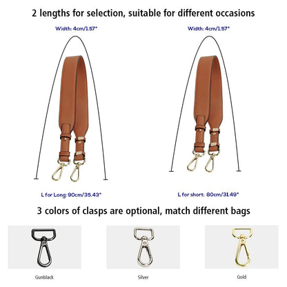 Purse Strap Adjustable Bag Strap for Purses Gold Clasps Bag Straps Replacement Purse Straps for Handbags Black Litchi