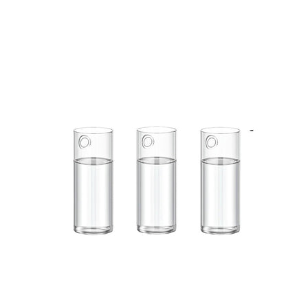 Glass Vase Vase 3Pack Wall Hanging Glass Planters Plant Terrarium Plants Holders Air Plants Wall Vase with Plastic Invisible Traceless Hangers(3Pcs Small)