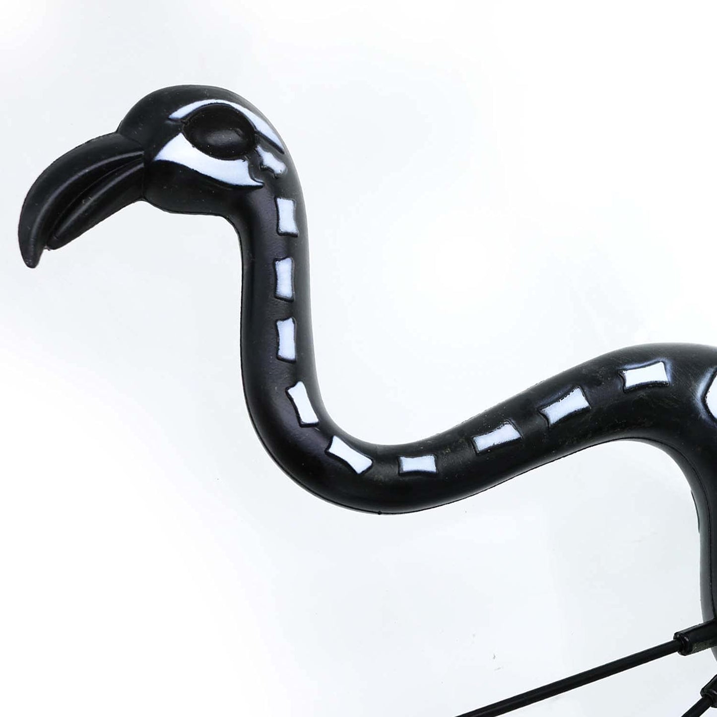 GiftExpress 4-Pack Small Halloween Black Flamingo Skeleton, Zombie Flamingos, Skull Flamingo with Stakes for Halloween Lawn Ornaments, Spooky Graveyard Decorations