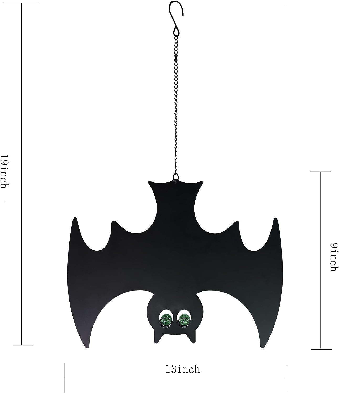 Manortang Bats Hanging Halloween Decorations with Glowing Eyes 3pcs Spooky Stylish Décor for Fun Halloween…