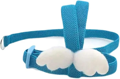 Pet Parrot Bird Harness Leash Adjustable Bird Flying Harness Traction Rope with Cute for Parrots Budgerigar Lovebird Cockatiel Mynah Outdoor Training Toy (Budgerigar/Lovebird,White)