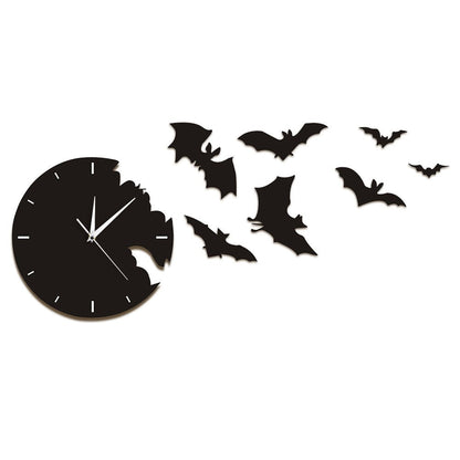The Geeky Days Bat Clock Analog Wall Watch, 11.81 inch, Black
