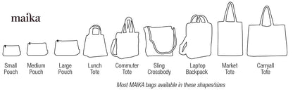 MAIKA Recycled Canvas Market Tote Bag, Waxed Ash