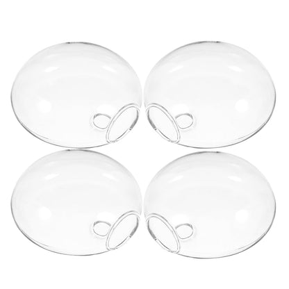 VALICLUD 4pcs Wall Mounted Glass Planter Terrarium Hydroponic Plant Vase Set for Indoor Home Office Decor