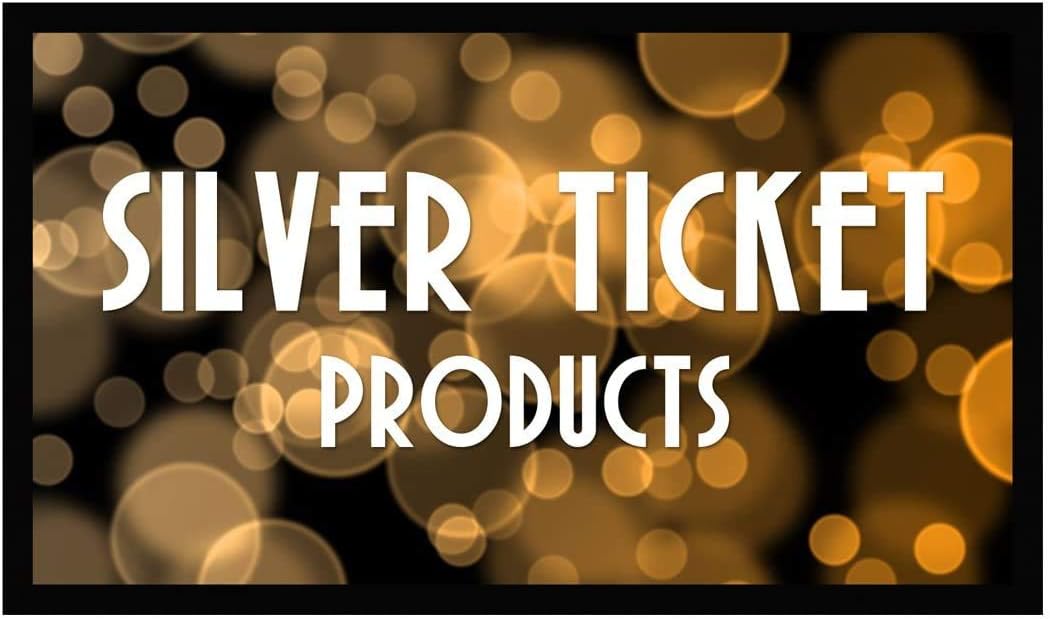 Silver Ticket Products STR Series 6 Piece Home Theater Fixed Frame 4K / 8K Ultra HD, HDTV, HDR & Active 3D Movie Projection Screen, 16:9 Format, 106" Diagonal, Silver Material STR-169106-S