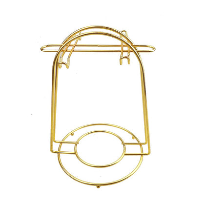 YY YEARCHY Coffee Mug Holder, Espresso Cups Holder Cup Drying Rack Cups Drainer Stand Metal Mug Tree Cups Organizer with 4 Hook Hangers for Kitchen Counter and Tea Party(Gold)