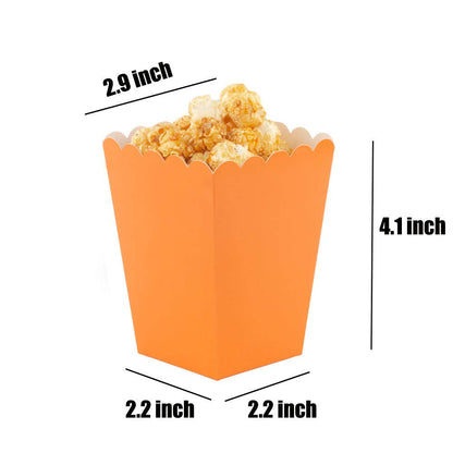 We Moment Orange Mini Popcorn Boxes,Pack of 36